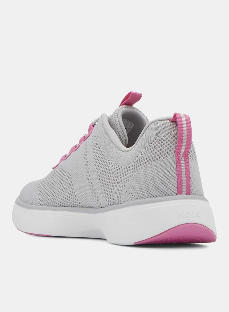 Keds Grey/Neon Pink Keds Women's BlissWalk Slip On Athletic Sneaker Multi for Women | Best Price UAE